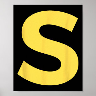 Letter S Funny Group Matching Halloween Costume  Poster