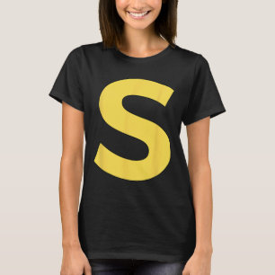 Letter S Funny Group Matching Halloween Costume T-Shirt