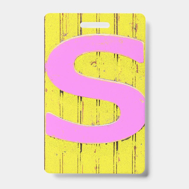 Letter s ID badge (Front)