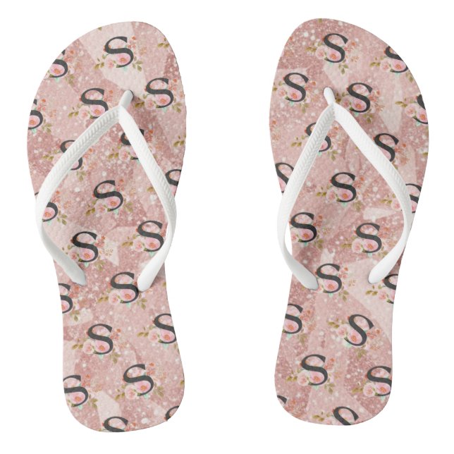 Letter S Jandals (Footbed)