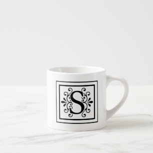 Letter S Monogram Espresso Mug