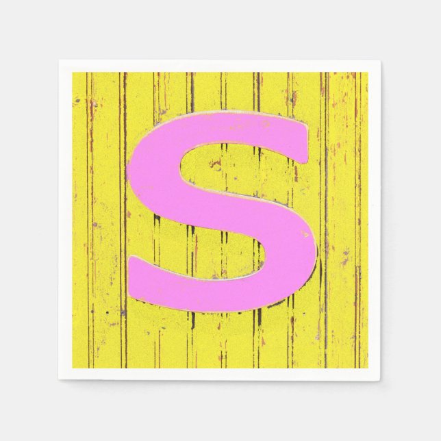 Letter s napkin (Front)