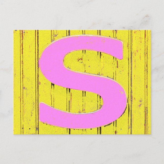 Letter s postcard (Front)