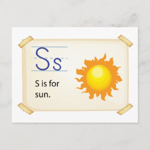 Letter S Postcard