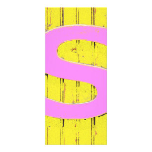 Letter s rack card