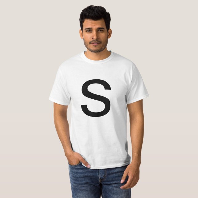Letter S T-Shirt (Front Full)