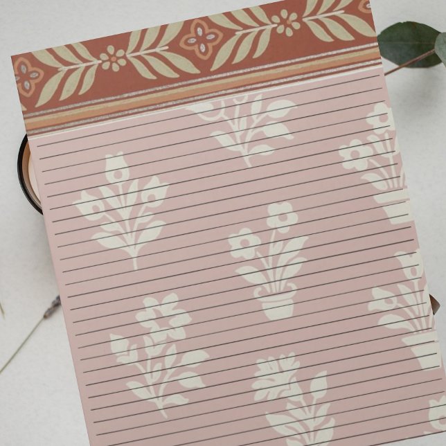 Letter Size 8.5" x 11" College Rule Farmhouse Red Notepad (Creator Uploaded)