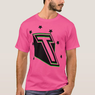 Letter T Capital Letter Name Lettering in the form T-Shirt