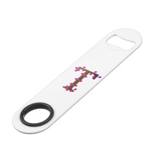 Letter T decorative initial on white