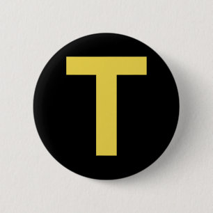 Letter T Fun Chipmunk Group Matching Halloween Cos 6 Cm Round Badge