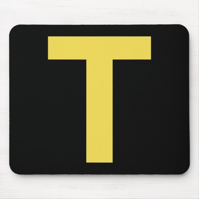 Letter T Fun Chipmunk Group Matching Halloween Cos Mouse Pad (Front)