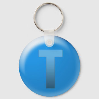 Letter T Key Ring