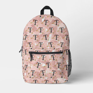 Letter T Printed Backpack