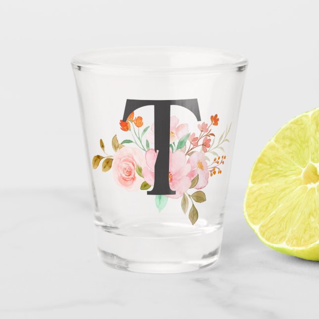 Letter T Shot Glass (Front)