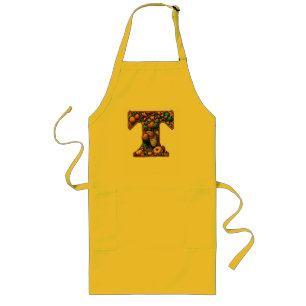 Letter Thanksgiving turkey style  Long Apron