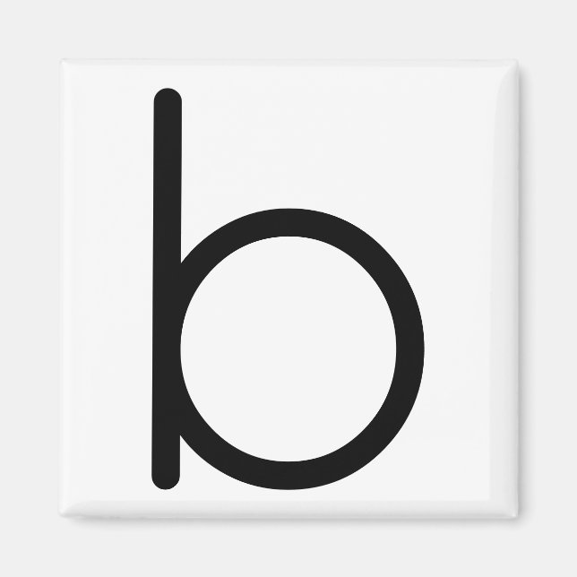 Letter Title “b” Magnet (Front)
