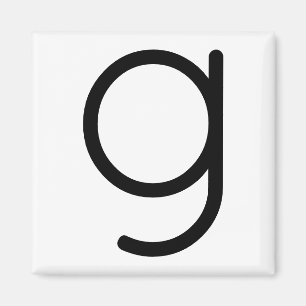 Letter Title “g” Magnet