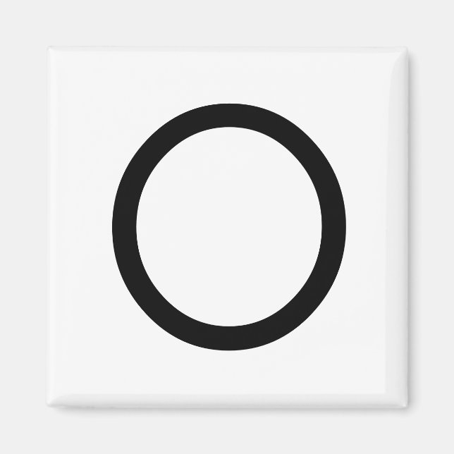 Letter Title “o” Magnet (Front)