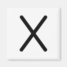 Letter Title “x” Magnet