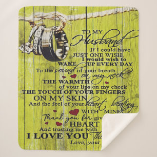 Letter To Husband Lovely New house Gift Sherpa Blanket