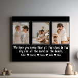 Letter To Mum Or Dad Personalised Family Photo Canvas Print<br><div class="desc">Are you searching for the perfect gift to express your love and gratitude to your parents? Look no further than our Letter To Mum Or Dad Personalised Family Photo Canvas Print. This exquisite piece of art combines the warmth of a family photo with a heartfelt letter, creating a gift that...</div>