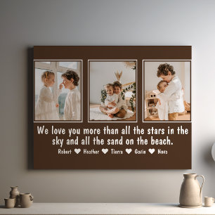 Letter To Mum Personalised Custom Family Collage Canvas Print