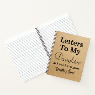 Letter to my daughter notebook