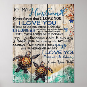 Letter To My Husband   Family Decoration  