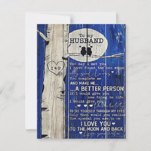 Letter To my Husband Husband Gift Invitation