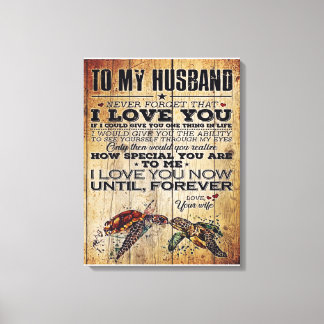 Letter To My Husband | Letter To Family Canvas Print