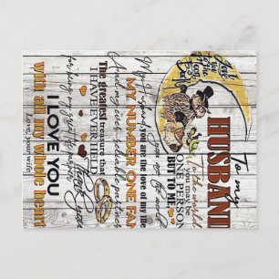 Letter To My Husband, Love Quotes Letter Postcard