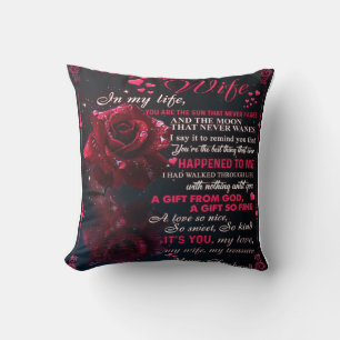 Letter To My Wife Gift, Couple Love Wedding Gift Cushion