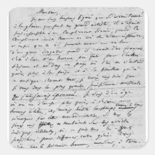 Letter to Richard Wagner 17th February 1860 Square Sticker