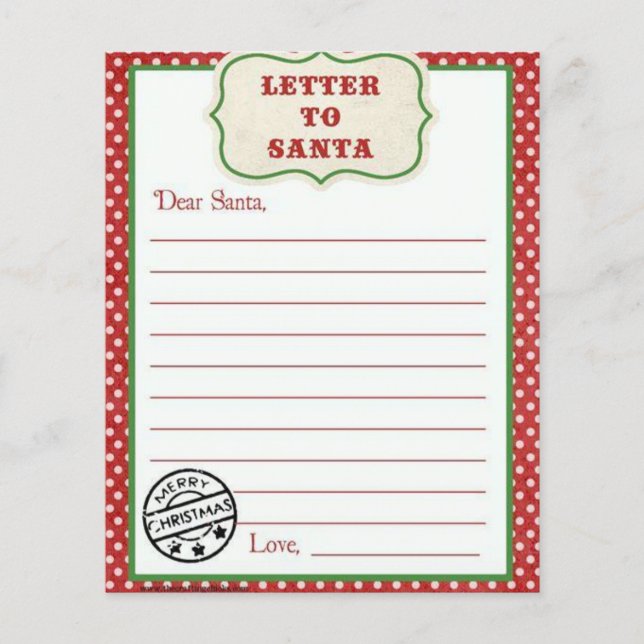 Letter to Santa (Front)
