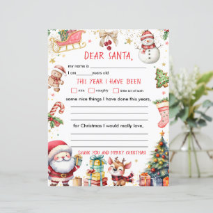 Letter to Santa Claus Christmas