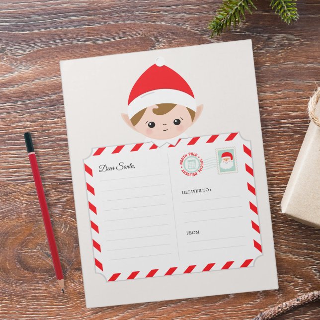 Letter to Santa - Elf Airmail Notepad (Creator Uploaded)
