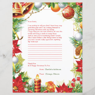Letter to Santa Personalised Stationery