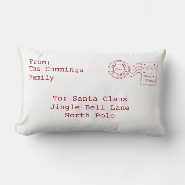 Letter To Santa Pillow (Front)