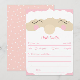 Letter To Santa Pinkmas Holiday Card