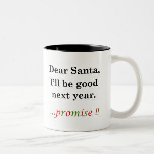 Letter to Santa Two-Tone Coffee Mug