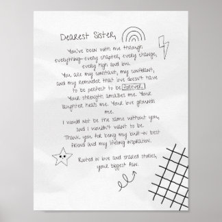 Letter to Sister Poster