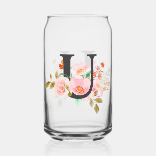 Letter U Can Glass