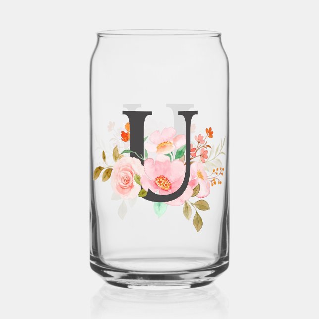 Letter U Can Glass (Front)