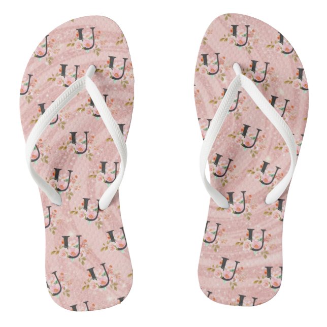 Letter U Jandals (Footbed)