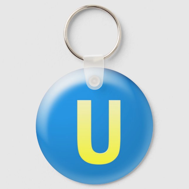 Letter U Key Ring (Front)