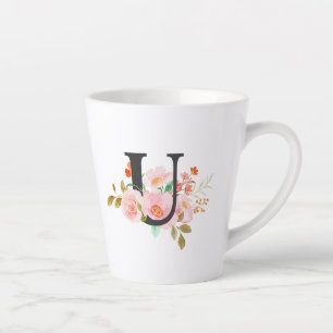 Letter U Latte Mug