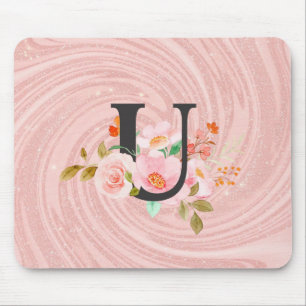 Letter U Mouse Pad
