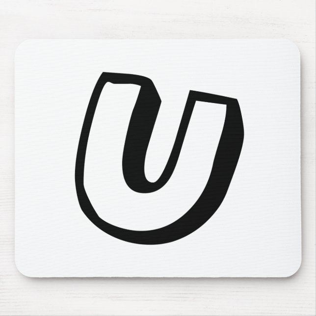 Letter U Mouse Pad (Front)