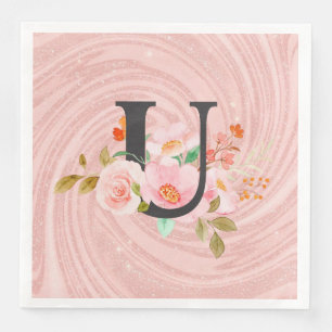 Letter U Napkin