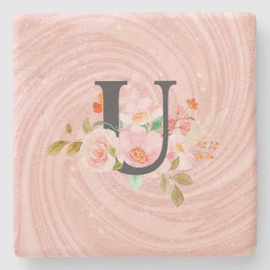 Letter U Stone Coaster
